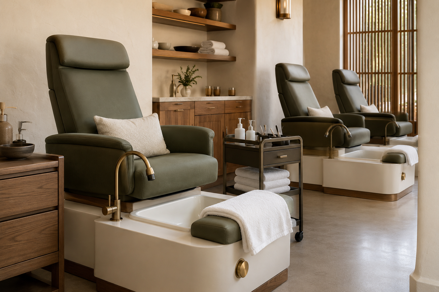 Spa pedicure at Element Nail Bar Laveen in Phoenix